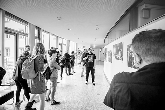 Vernissage der Grenzsaiten-Ausstellung im Landtag von Sachen-Anhalt