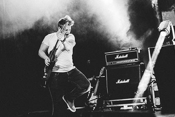 Gitarrist in action